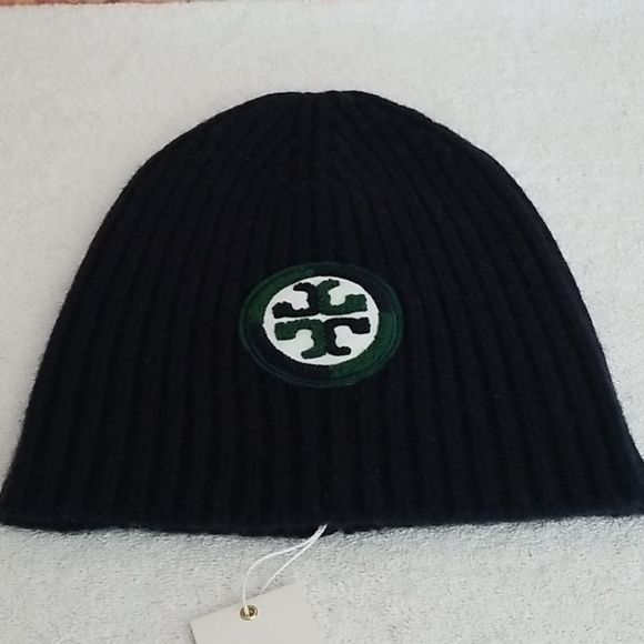 New Tory Burch Logo Merino Beanie - Picture 6 of 10